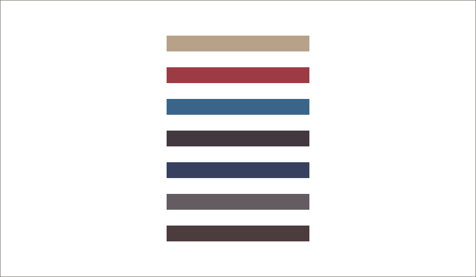 2022-23 Autumn/Winter Color Trends for Menswear (from Japan Fashionable Color Association)