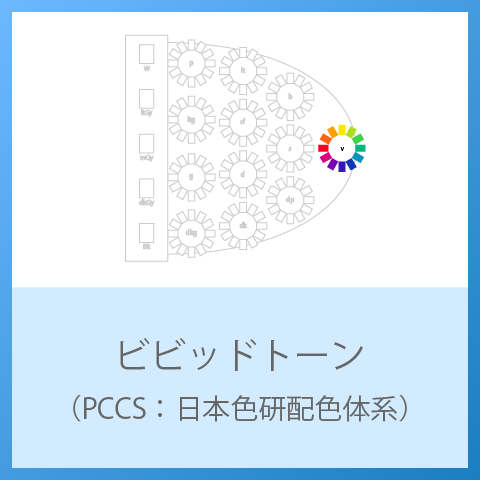 What is v (vivid) tone - from PCCS